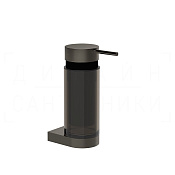 Gessi Perle Дозатор для жидкого мыла подвесной, стеклянная колба, цвет: black metal brushed PVD 74814#707