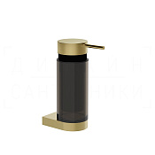 Gessi Perle Дозатор для жидкого мыла подвесной, стеклянная колба, цвет: brushed brass PVD 74814#727
