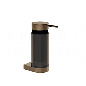 Gessi Perle Дозатор для жидкого мыла подвесной, стеклянная колба, цвет: coffee bronze brushed PVD 74814#761