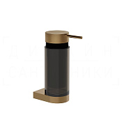 Gessi Perle Дозатор для жидкого мыла подвесной, стеклянная колба, цвет: deep bronze brushed PVD 74814#791