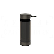 Gessi Perle Дозатор для жидкого мыла настольный, стеклянная колба, цвет: black metal brushed PVD 74841#707
