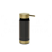Gessi Perle Дозатор для жидкого мыла настольный, стеклянная колба, цвет: brushed brass PVD 74841#727