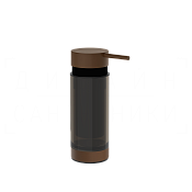 Gessi Perle Дозатор для жидкого мыла настольный, стеклянная колба, цвет: dark bronze 74841#845