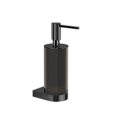 Gessi Ludovica Дозатор для жидкого мыла подвесной, стеклянная колба, цвет: black metal PVD 76414#706