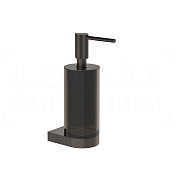 Gessi Ludovica Дозатор для жидкого мыла подвесной, стеклянная колба, цвет: black metal brushed PVD 76414#707