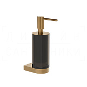 Gessi Ludovica Дозатор для жидкого мыла подвесной, стеклянная колба, цвет: warm bronze brushed PVD 76414#726