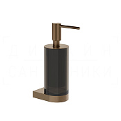 Gessi Ludovica Дозатор для жидкого мыла подвесной, стеклянная колба, цвет: coffee bronze brushed PVD 76414#761