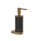 Gessi Ludovica Дозатор для жидкого мыла подвесной, стеклянная колба, цвет: deep bronze brushed PVD 76414#791