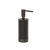 Gessi Ludovica Дозатор для жидкого мыла настольный, стеклянная колба, цвет: black metal brushed PVD 76437#707