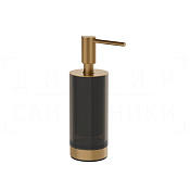 Gessi Ludovica Дозатор для жидкого мыла настольный, стеклянная колба, цвет: warm bronze brushed PVD 76437#726