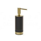 Gessi Ludovica Дозатор для жидкого мыла настольный, стеклянная колба, цвет: brushed brass PVD 76437#727