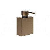 Gessi Jacqueline Дозатор для жидкого мыла настольн., латунная колба, цвет: coffee bronze brushed PVD 77537#761