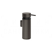 Gessi Pelle Дозатор для жидкого мыла подвесной, металлическая колба, цвет: black metal brushed PVD 78513#707