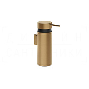 Gessi Pelle Дозатор для жидкого мыла подвесной, металлическая колба, цвет: warm bronze brushed PVD 78513#726