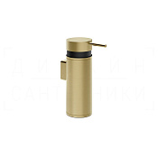 Gessi Pelle Дозатор для жидкого мыла подвесной, металлическая колба, цвет: brushed brass PVD 78513#727