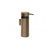 Gessi Pelle Дозатор для жидкого мыла подвесной, металлическая колба, цвет: coffee bronze brushed PVD 78513#761