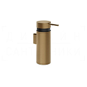 Gessi Pelle Дозатор для жидкого мыла подвесной, металлическая колба, цвет: deep bronze brushed PVD 78513#791