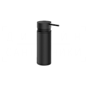 Gessi Pelle Дозатор для жидкого мыла настольный, металлическая колба, цвет: matte black 78537#299