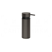 Gessi Pelle Дозатор для жидкого мыла настольный, металлическая колба, цвет: black metal brushed PVD 78537#707