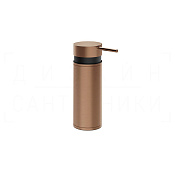 Gessi Pelle Дозатор для жидкого мыла настольный, металлическая колба, цвет: copper brushed PVD 78537#708