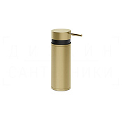 Gessi Pelle Дозатор для жидкого мыла настольный, металлическая колба, цвет: brushed brass PVD 78537#727