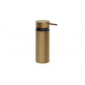 Gessi Pelle Дозатор для жидкого мыла настольный, металлическая колба, цвет: deep bronze brushed PVD 78537#791