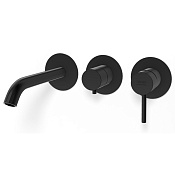 Remer X Style Смеситель для ванны встраиваемый, 3 потр. внеш. часть, цвет: cromo nero spazzolato X54D3PWBCFP