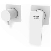 Remer Absolute Смеситель для душа встраиваемый, 3 потребителя, внешняя часть, цвет: bianco opaco AU93ZPWBBO