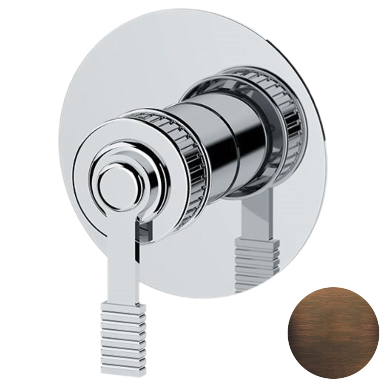 Remer Atelier Смеситель для душа встраиваемый, 1 потребитель, цвет: oilbronze AL30LBR