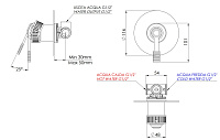 Remer Atelier Смеситель для душа встраиваемый, 1 потребитель, цвет: oilbronze AL30LBR