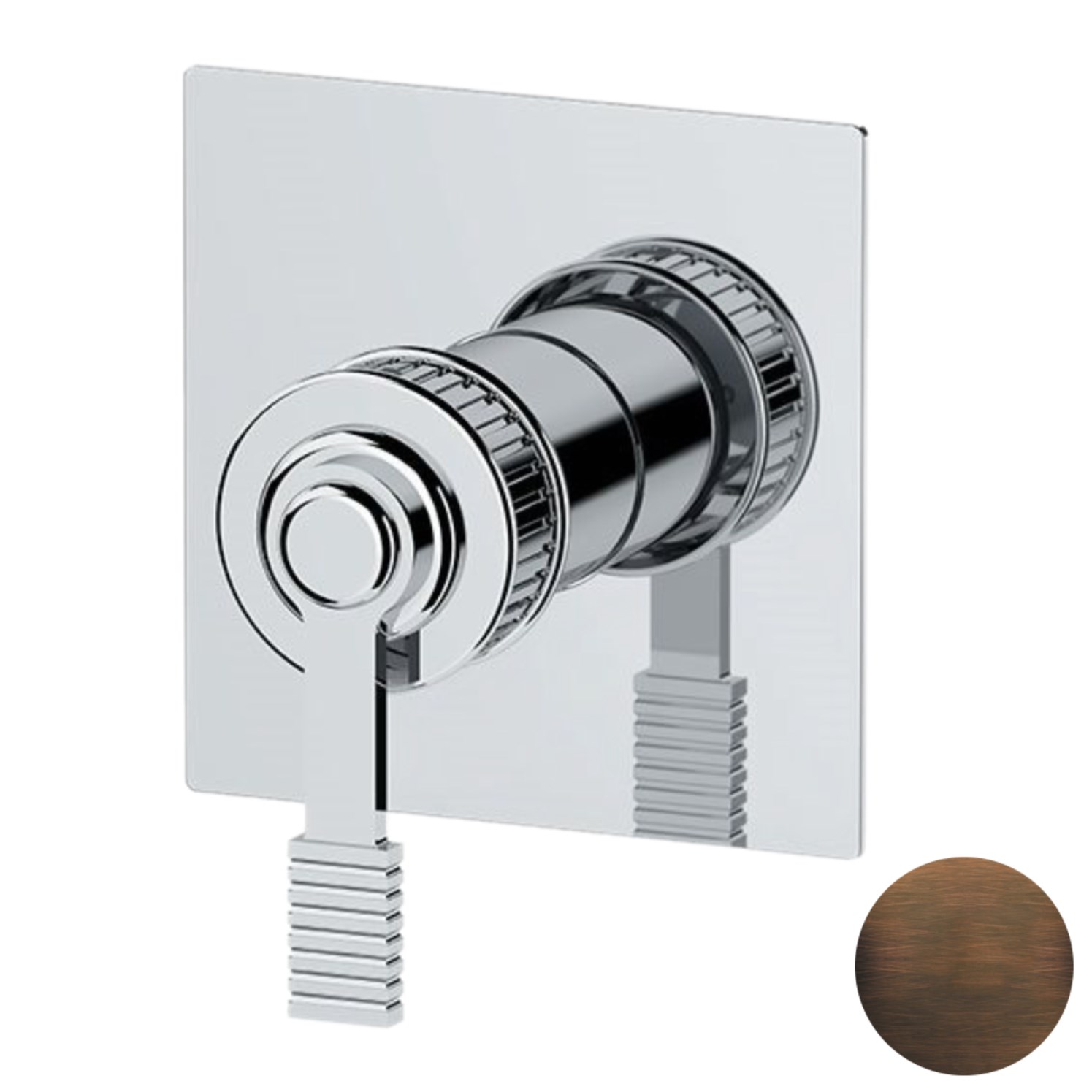Remer Atelier Смеситель для душа встраиваемый, 1 потребитель, цвет: oilbronze AL30QBR