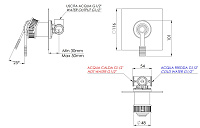 Remer Atelier Смеситель для душа встраиваемый, 1 потребитель, цвет: oilbronze AL30QBR