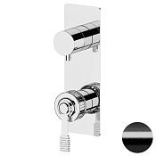 Remer Atelier Смеситель для душа встр., 3 потребителя, внешняя часть, цвет: cromo nero spazzolato AL93WBCFP
