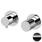 Remer Celebrity Смеситель для душа встраиваемый, 2 потребителя, цвет: cromo nero spazzolato CEC92ZPCFP
