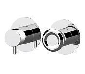 Remer Element Смеситель для душа встраиваемый, 2 потребителя, внешняя часть, цвет: cromo ET92ZPWB