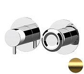 Remer Element Смеситель для душа встраиваемый, 2 потребителя, внешняя часть, цвет: oro spazzolato ET92ZPWBBG