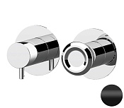 Remer Element Смеситель для душа встраиваемый, 2 потребителя, внешняя часть, цвет: nero opaco ET92ZPWBNO