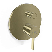 Remer Metrica Смеситель для душа встраиваемый, 2 потребителя, цвет: champagne spazzolato PVD MC09HCH