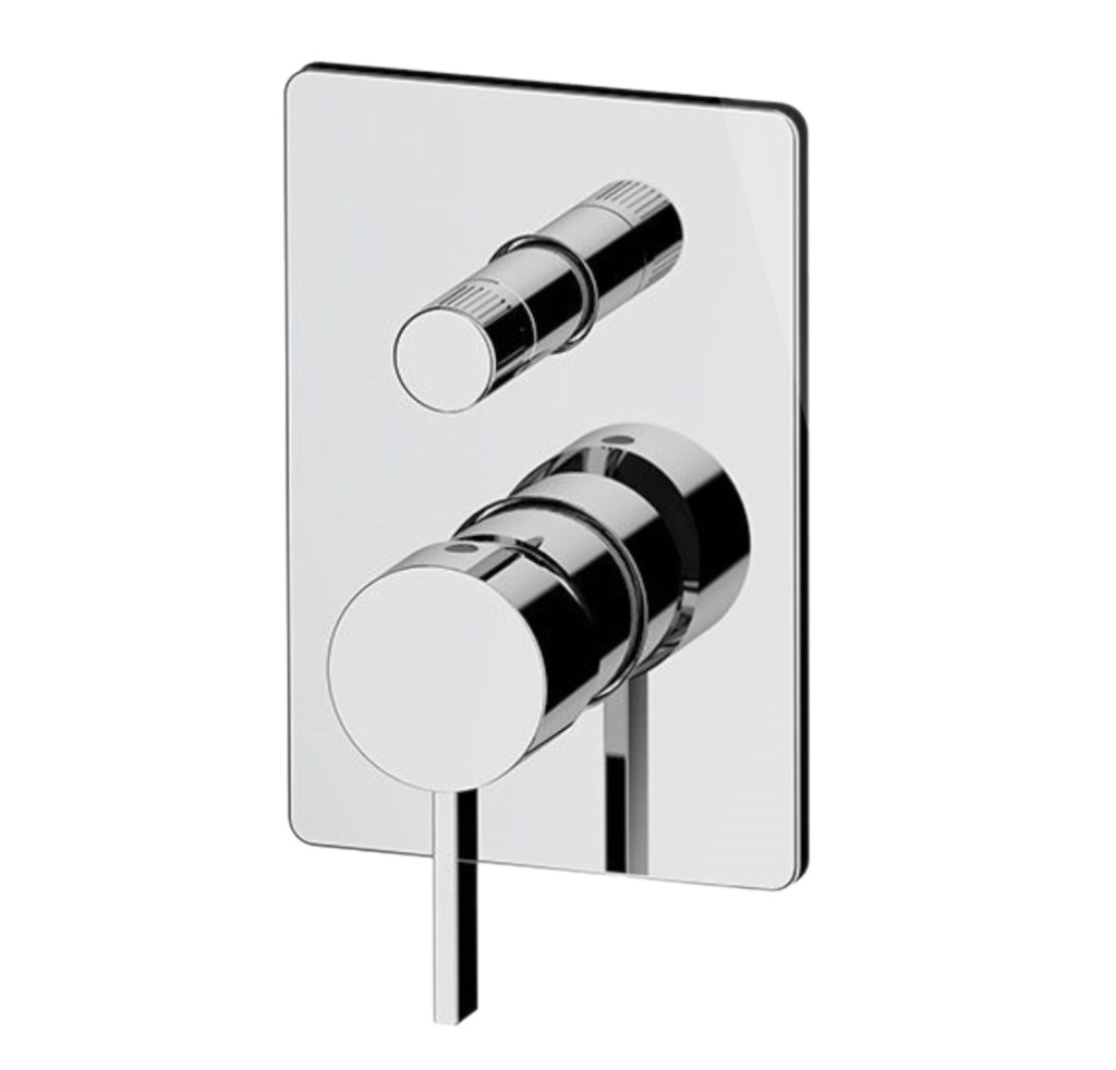 Remer Metrica Смеситель для душа встраиваемый, 2 потребителя, цвет: cromo MC09HG