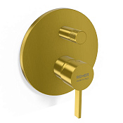 Remer Metrica Смеситель для душа встраиваемый, 2 потребителя, цвет: ottone spazzolato PVD MC09HHS