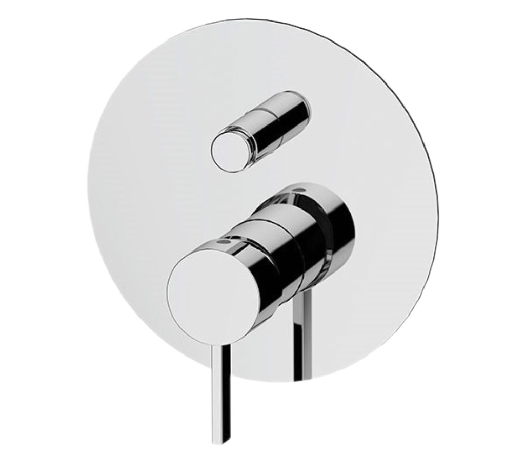 Remer Metrica Смеситель для душа встраиваемый, 2 потребителя, цвет: cromo MC09L