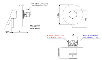 Remer Metrica Смеситель для душа встраиваемый, 1 потребитель, цвет: oilbronze MC30LBR