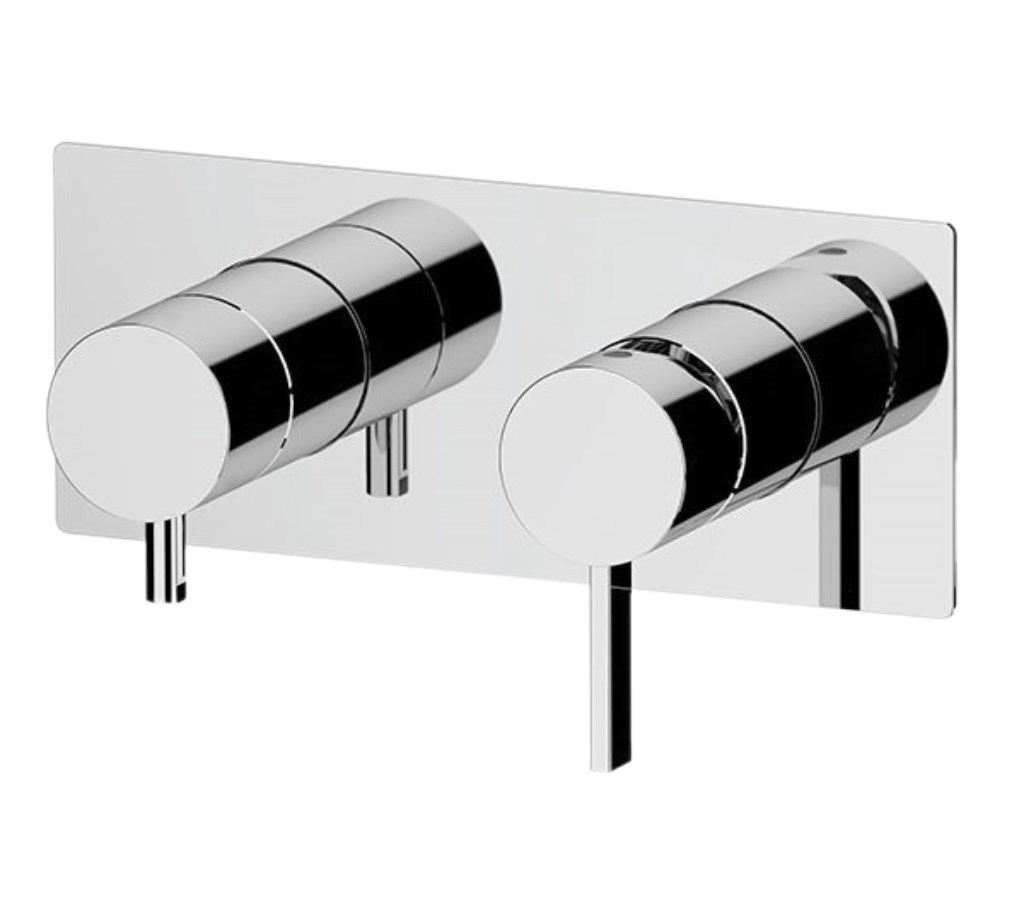 Remer Metrica Смеситель для душа встраиваемый, 2 потребителя, цвет: cromo MC92Z