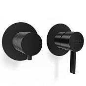 Remer Metrica Смеситель для душа встр., 2 потребителя, внешняя часть, цвет: cromo nero spazzolato MC92ZPWBCFP