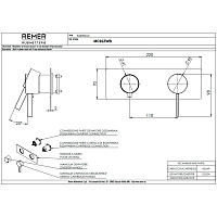 Remer Metrica Смеситель для душа встраиваемый, 2 потребителя цвет: oilbronze MC92ZWBBR