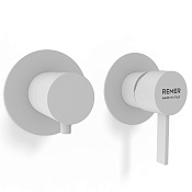 Remer Metrica Смеситель для душа встраиваемый, 3 потребителя, внешняя часть, цвет: bianco opaco MC93ZPWBBO