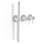 Remer Metrica Смеситель для душа встраиваемый, 3 потребителя, цвет: bianco opaco MC97D3PWBBO