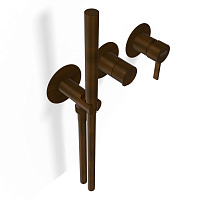 Remer Metrica Смеситель для душа встраиваемый, 3 потребителя, цвет: oilbronze MC97D3PWBBR