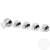 Remer X Style Смеситель для душа встраиваемый, 4 потребителя, внешняя часть, цвет: bianco opaco N98D4PWBBO