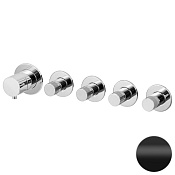 Remer X Style Смеситель для душа встраиваемый, 4 потребителя, внешняя часть, цвет: nero opaco N98D4PWBNO